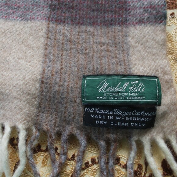 Marshall Fields Store for Men 100% Pur Virgin Cashmere Made in W. Germany Vintag - Picture 2 of 4